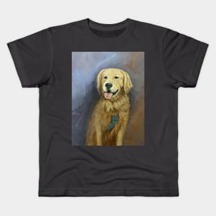 Golden Retriever Service Dog Kids T-Shirt